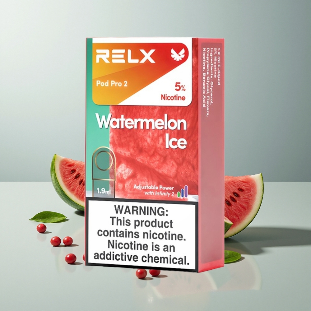Relx Pod Pro 2 Vape Device بطيخ مثلج بقوة 6.5 واط وسعة 1.9 مل